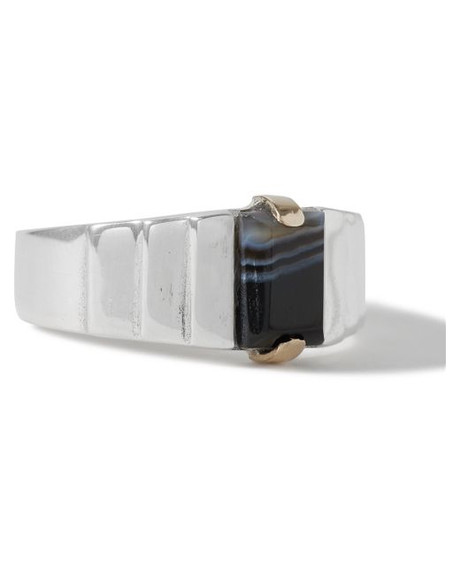 Maiden Name Throwing Fits The Small Ari Sterling Onyx Ring