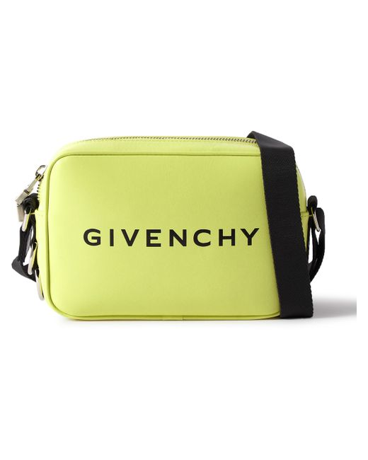 Givenchy Logo-Print Leather Messenger Bag