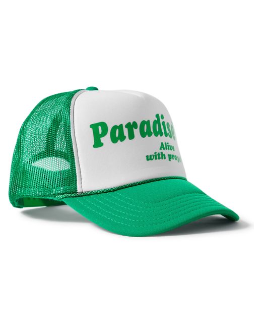 Paradise Alive With Prayer Logo-Print Neoprene and Mesh Trucker Hat