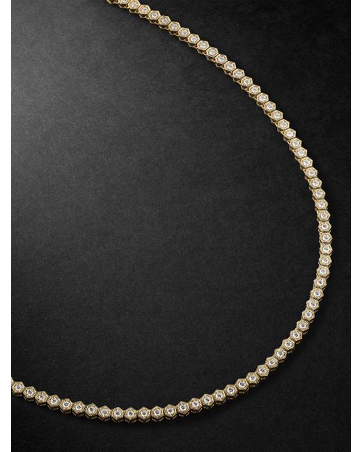 Kolours Jewelry Hexagon Diamond Necklace