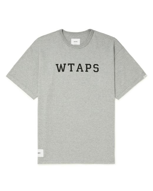 Wtaps Logo-Print Cotton-Blend Jersey T-Shirt