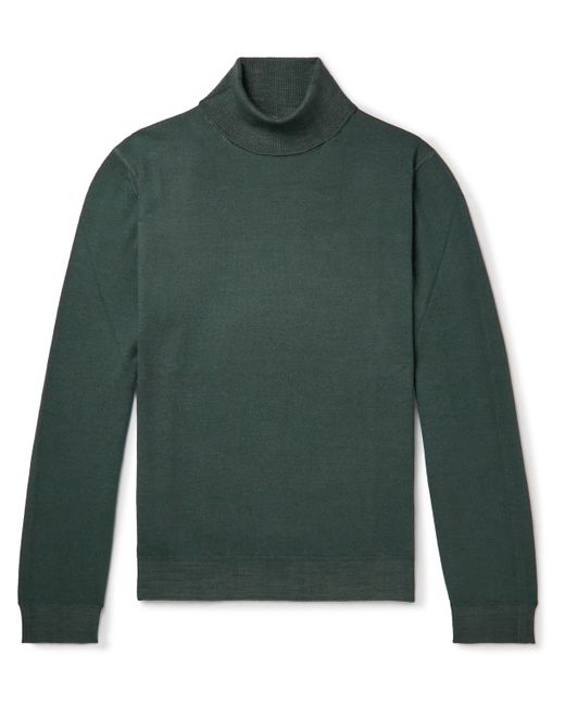 Boglioli Slim-Fit Garment-Dyed Wool Rollneck Sweater