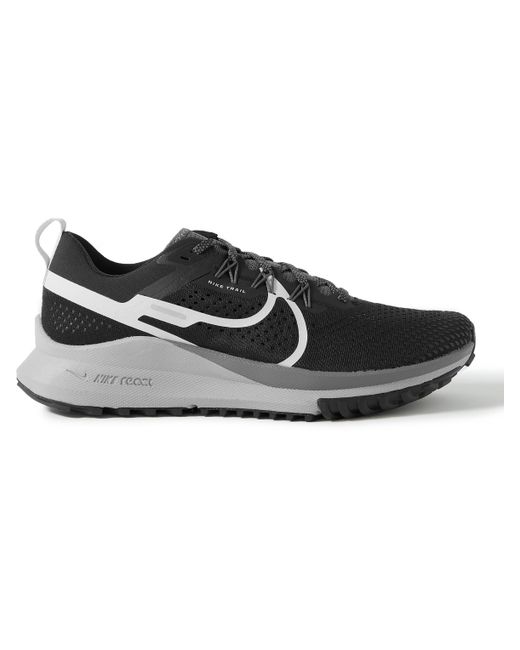 Nike Running React Pegasus Trail 4 Rubber-Trimmed Mesh Running Sneakers