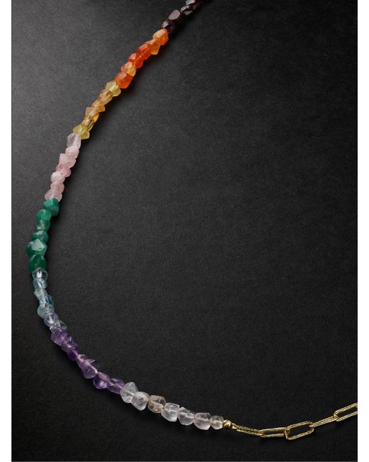 Healers Fine Jewelry Half Chakra Chain Recycled Multi-Stone Necklace
