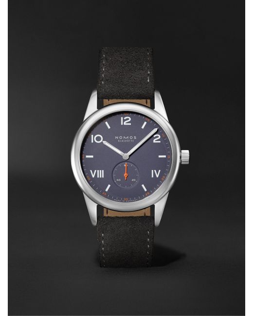 NOMOS Glashütte Club Campus Hand-Wound 38mm Stainless Steel and Leather Watch Ref. No. 730