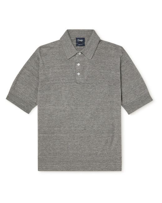 Drake's Linen and Cotton-Blend Polo Shirt