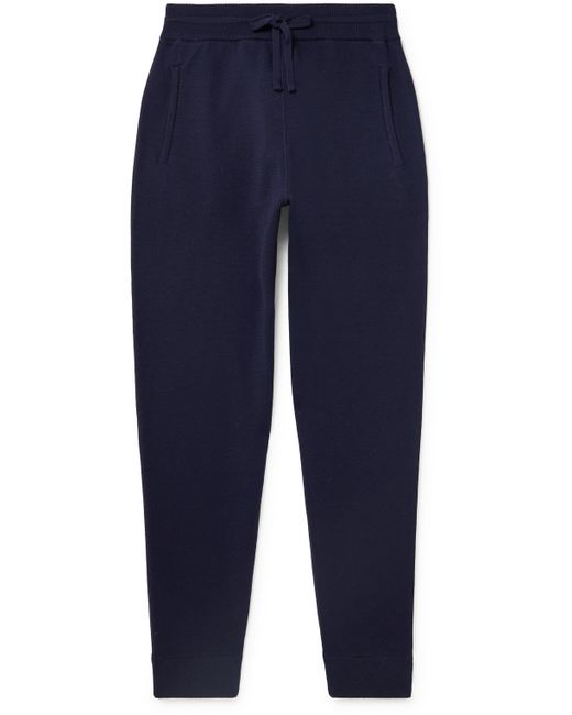 Mr P. Mr P. Tapered Double-Faced Merino Wool-Blend Sweatpants
