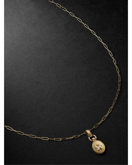 Foundrae Mini Reverie Crest Diamond Necklace