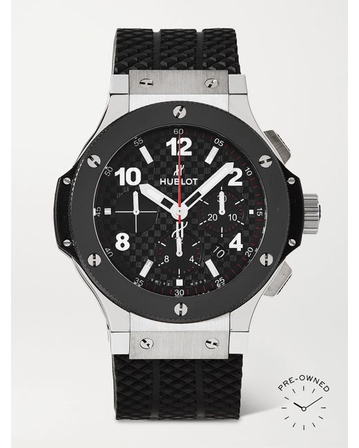 Hublot Pre-Owned 2018 Big Bang Automatic Chronograph 44mm Ceramic Stainless Steel and Rubber Watch Ref. No. 301.SB.131.RX