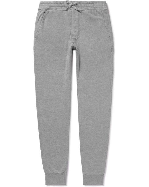 Tom Ford Tapered Brushed Cotton-Blend Jersey Sweatpants