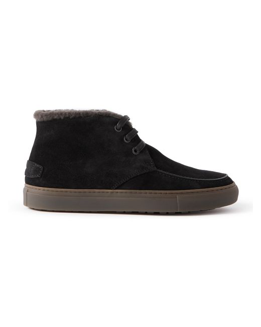 Brioni Shearling-Lined Suede Chukka Boots