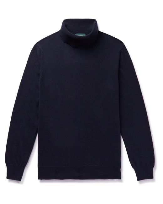 Incotex Slim-Fit Virgin Wool and Cashmere-Blend Rollneck Sweater