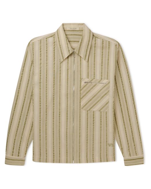Wales Bonner Atlantic Striped Organic Cotton Shirt Jacket