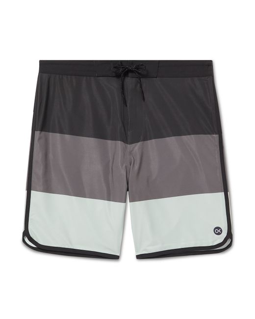 Outerknown Tasty Scallop Mid-Length Printed Recycled-Shell Swim Shorts