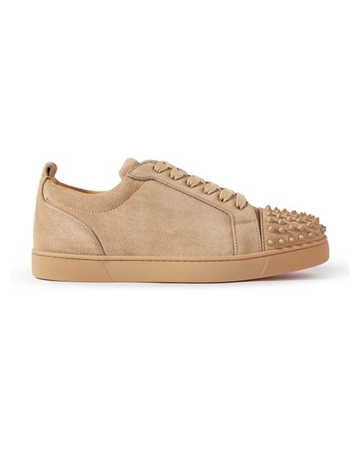 Christian Louboutin Louis Junior Spiked Suede Sneakers