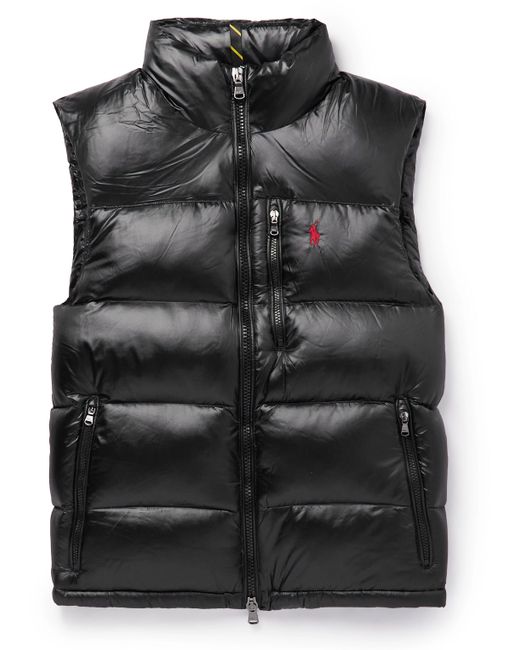 Polo Ralph Lauren Logo-Embroidered Quilted Recycled-Nylon Down Gilet