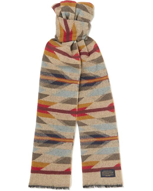 Pendleton Jacquard-Knit Wool Scarf