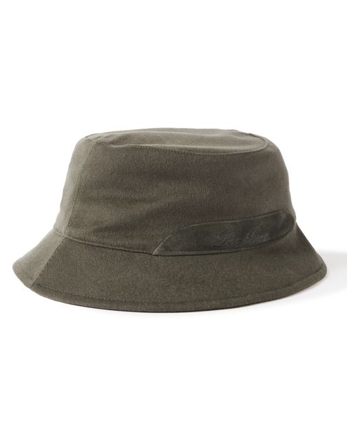 Loro Piana Cityleisure Suede-Trimmed Cashmere Bucket Hat