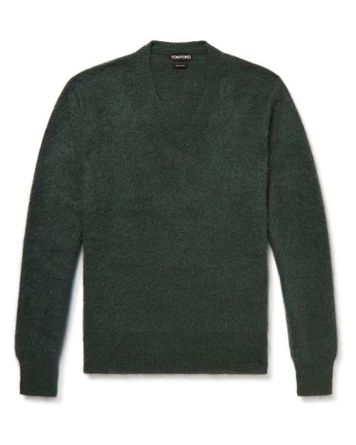 Tom Ford Wool Mohair and Silk-Blend Sweater
