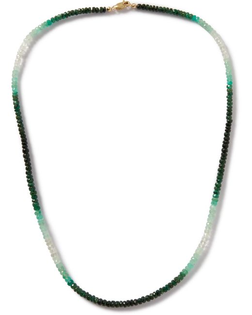 Roxanne First Gold Emerald Beaded Necklace