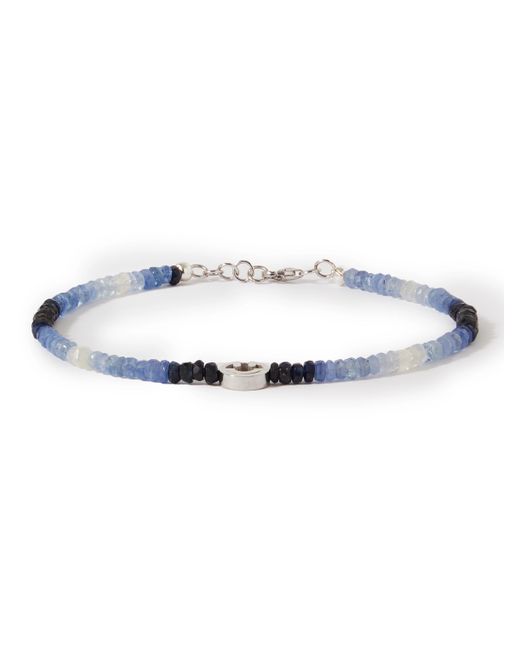 Roxanne First The Smiley White Gold Sapphire Beaded Bracelet