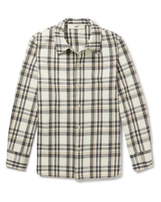 Séfr Marcel Checked Recycled-Flannel Shirt