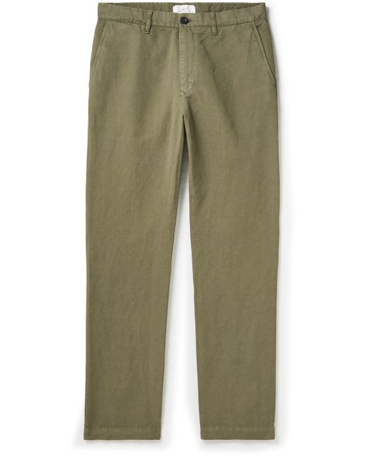 Mr P. Mr P. Cotton and Linen-Blend Twill Chinos