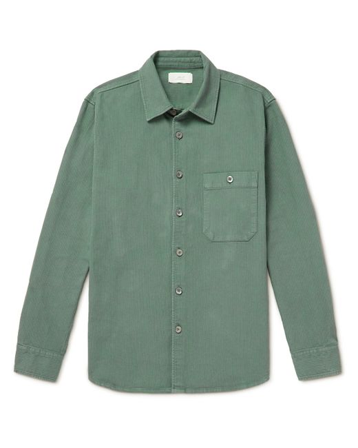 Mr P. Mr P. Garment-Dyed Ribbed Cotton Shirt