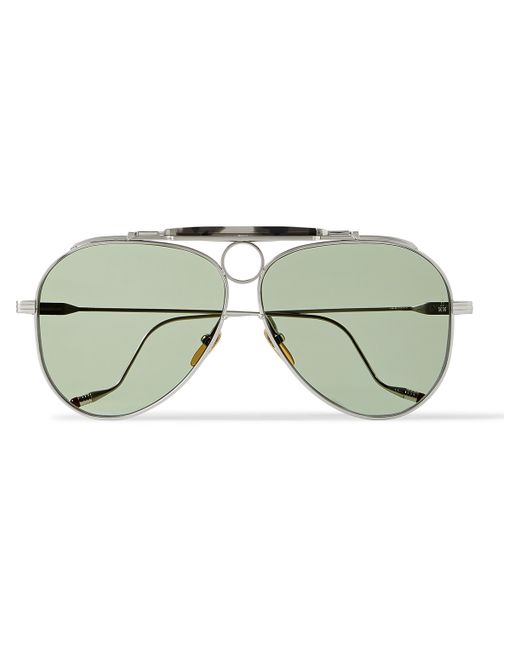 Jacques Marie Mage The Gonzo Foundation Duke Aviator-Style Tortoiseshell Acetate and Silver-Tone Sunglasses