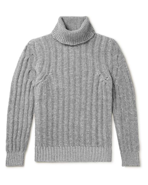 Altea Ribbed Virgin Wool and Cashmere-Blend Rollneck Sweater