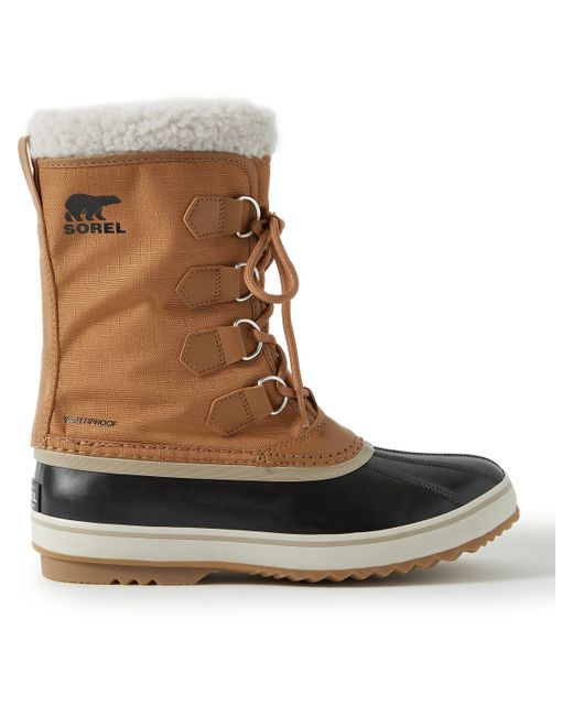 Sorel 1964 Pac Faux Shearling-Trimmed Nylon-Ripstop and Rubber Snow Boots