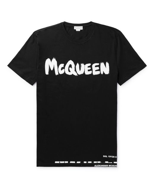 Alexander McQueen Logo-Print Cotton-Jersey T-Shirt