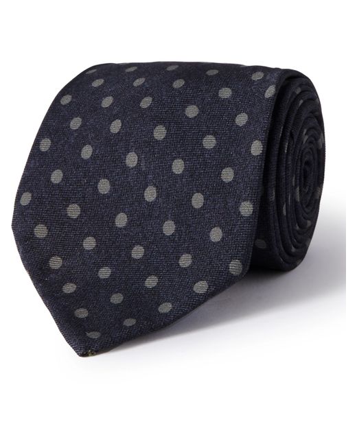Rubinacci 8cm Polka-Dot Silk-Jacquard Tie