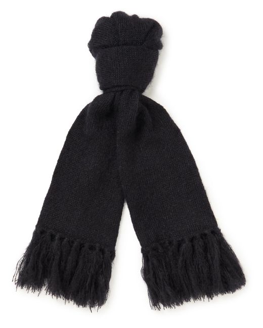 Massimo Alba Fringed Mohair and Silk-Blend Scarf