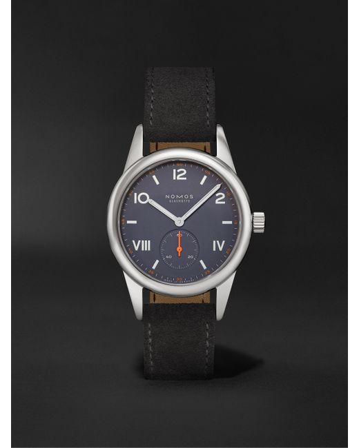NOMOS Glashütte Club Campus Hand-Wound 36mm Stainless Steel and Leather Watch Ref. No. 713