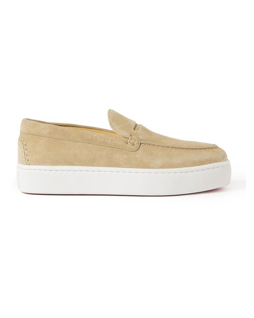 Christian Louboutin Paqueboat Suede Boat Shoes