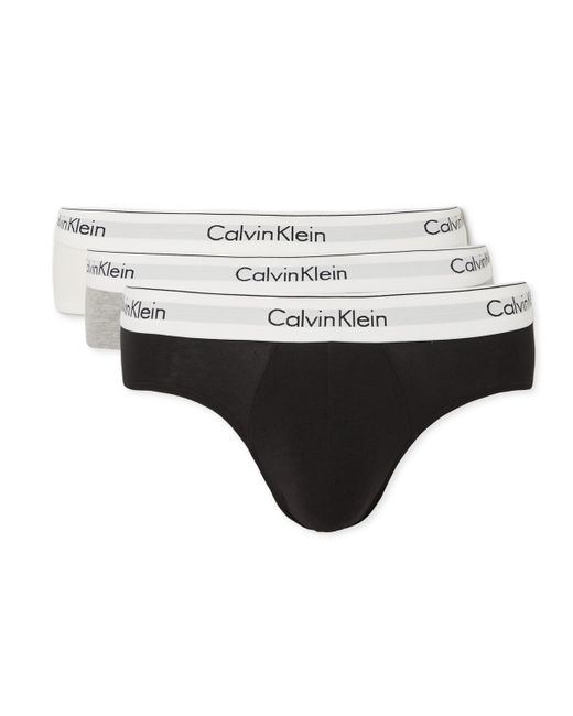 Calvin Klein Three-Pack Stretch-Cotton Briefs