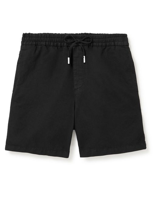Mr P. Mr P. Straight-Leg Cotton and Linen-Blend Twill Drawstring Shorts