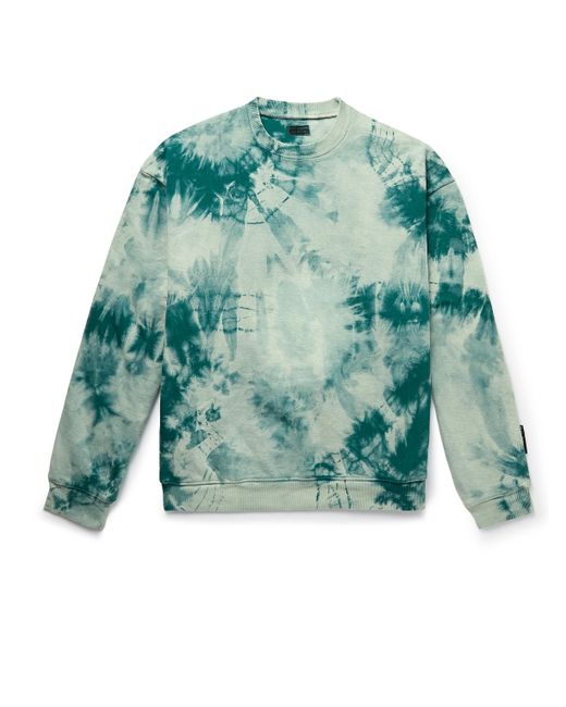 Kapital Tie-Dyed Cotton-Jersey and Printed Quilted Shell Sweatshirt