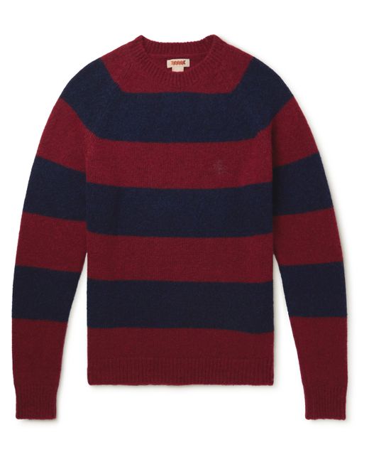 Baracuta Shetland Striped Wool-Blend Sweater