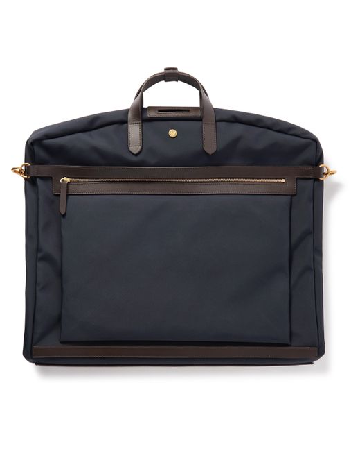 Mismo Leather-Trimmed Canvas Suit Carrier
