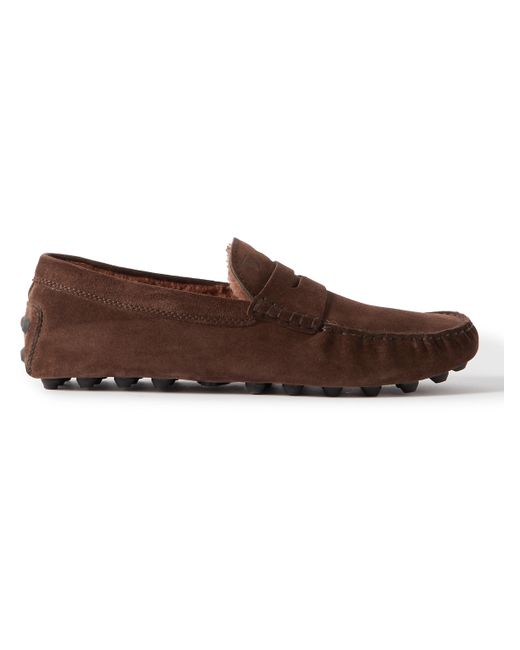 Tod's Gommino Shearling-Lined Driving Shoes
