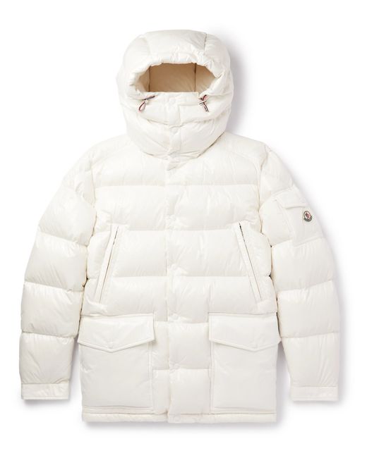 Moncler Chiablese Quilted Glossed-Shell Hooded Down Jacket
