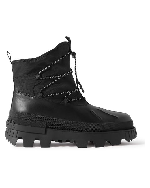 Moncler Mallard Nylon and Leather Boots