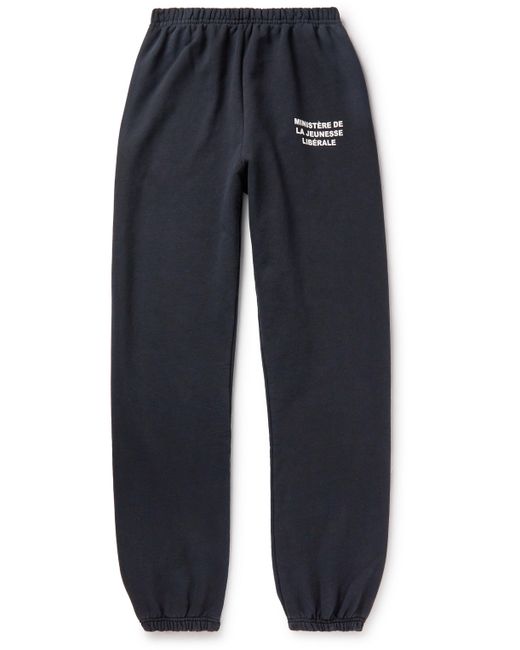 Liberal Youth Ministry Logo-Print Tapered Cotton-Jersey Sweatpants