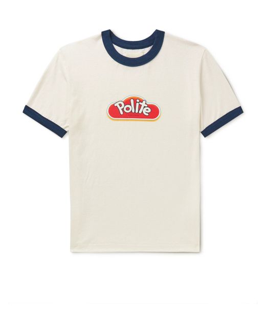 Polite Worldwide® POLITE WORLDWIDE Logo-Print Hemp and Cotton-Blend Jersey T-Shirt