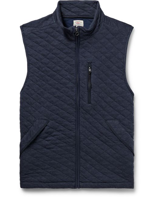 Faherty Epic Quilted Cotton-Blend Jersey Gilet