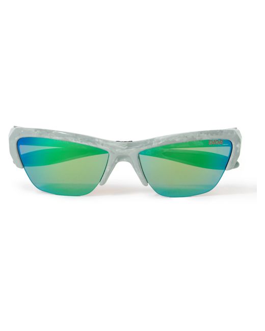 Dior Diorbay S1U Rectangular-Frame Acetate Mirrored Sunglasses