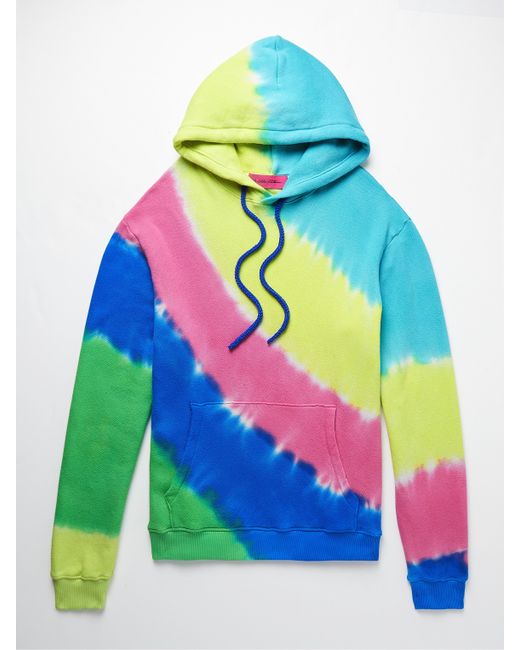 The Elder Statesman Oversized Tie-Dyed Cotton and Cashmere-Blend Jersey Hoodie