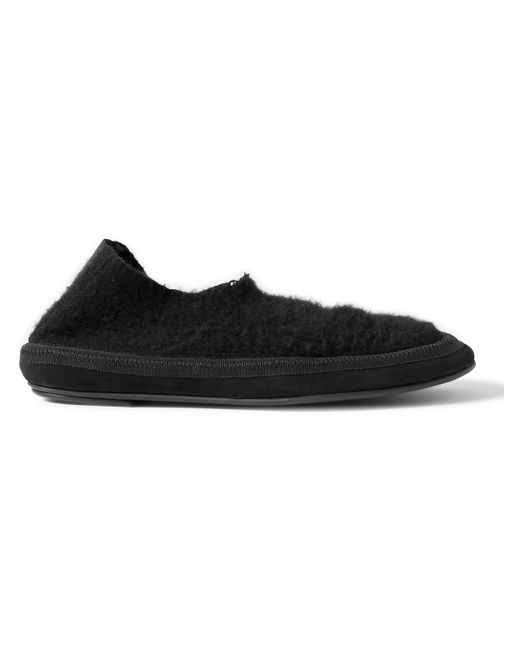 The Row Brushed-Cashmere Slippers